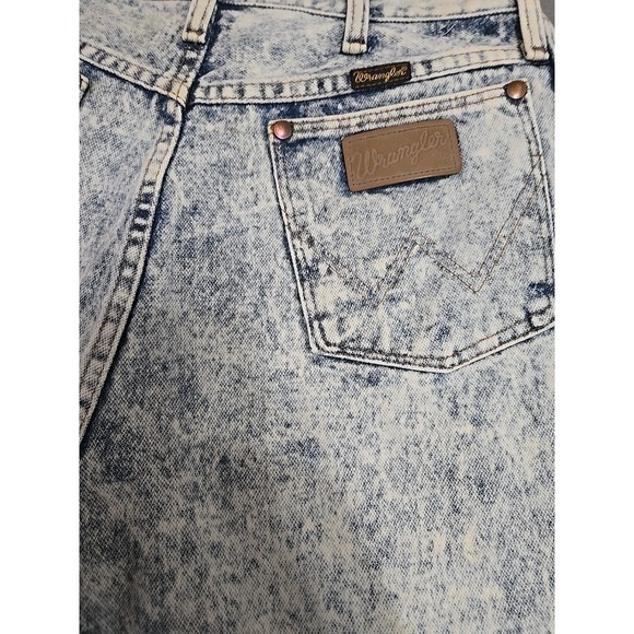Vintage 80s 90s Wrangler Jeans Women's Size 16 Tapered Acid Wash Western  Denim - Picture 16 of 16